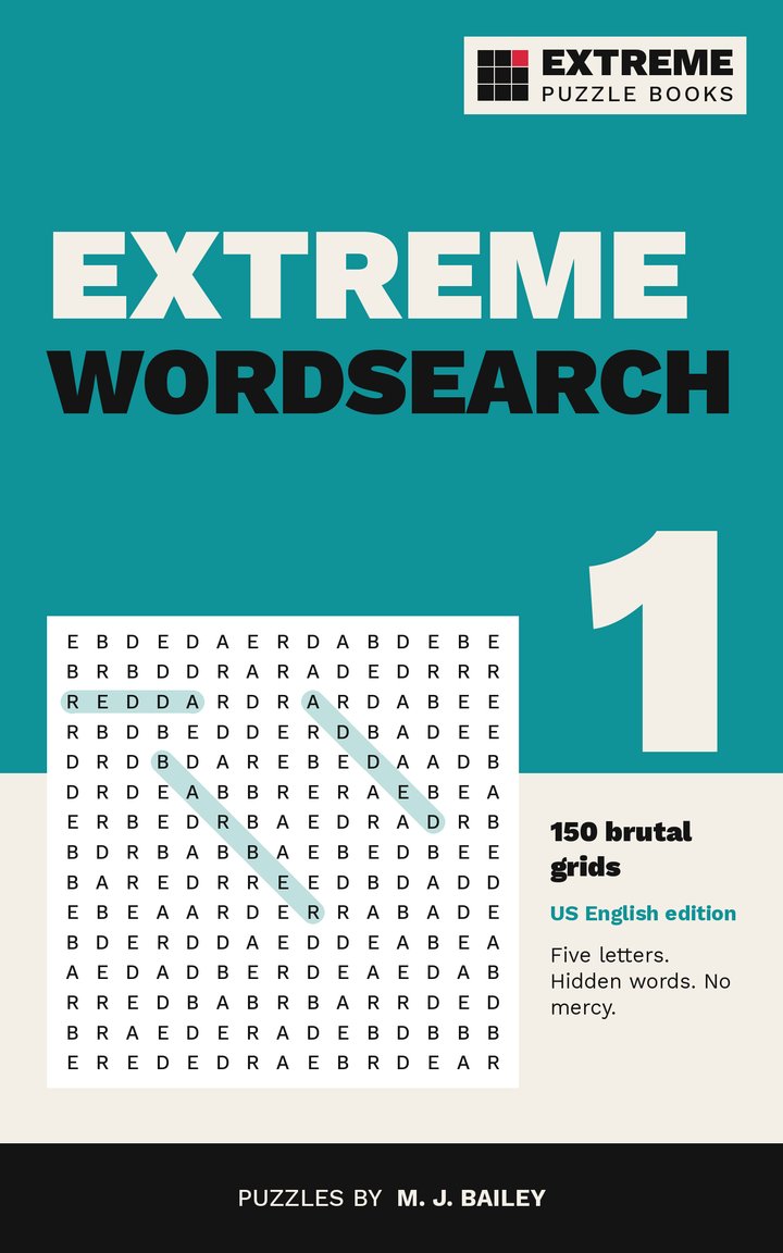 Cover of Extreme Wordsearch 1 (US English edition)